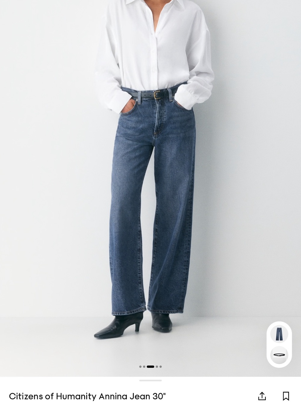 Aritzia Citizens Of Humanity Annina Jean NWT